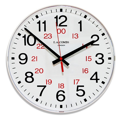 24 valandų analoginis laikrodis