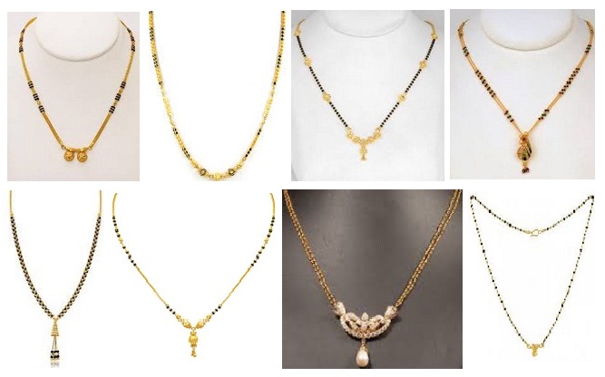 basit mangalsutra Tasarımları