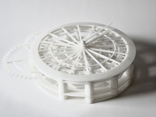 3D spausdintas - kietas mechaninio laikrodžio dizainas