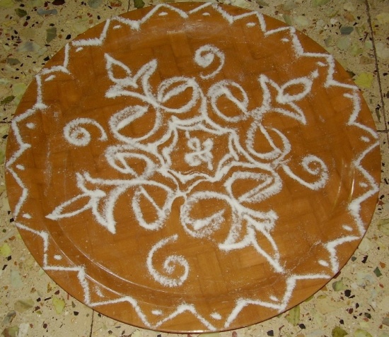 maži rangoli kolam vaizdai