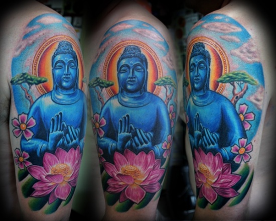 Mavi Buda Kol Dövmeleri