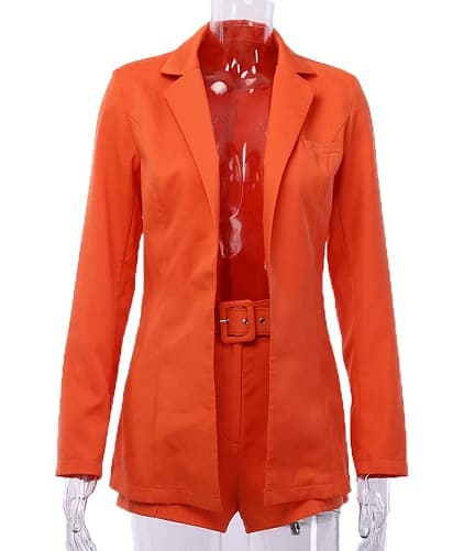 „Draped Style Orange“ švarkas