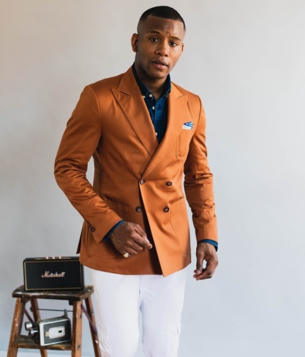 Burnt Orange Blazer Erkek