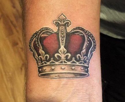 „King Crown“ tatuiruotės dizainas