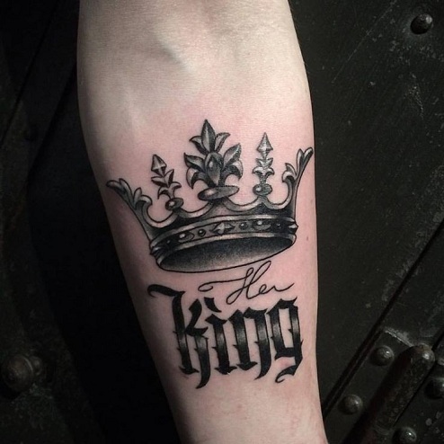 Jos karaliaus tatuiruotės dizainas
