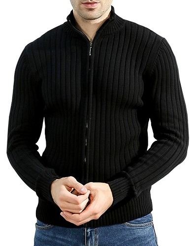 Vyriškas megztinis su užtrauktuku