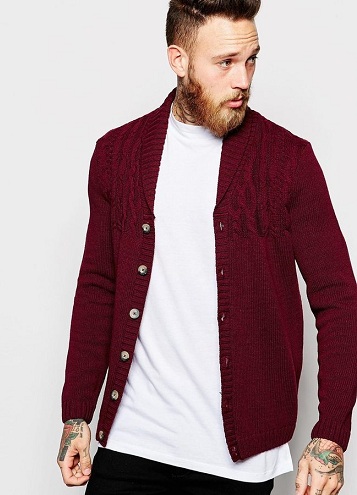 Vyriški bordo spalvos megztiniai