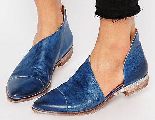 „Indigo Blue Flat Cut“ batai moterims