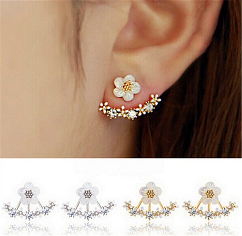 Išskirtiniai mažų gėlių auskarų auskarai