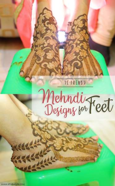 Mehndi dizainas kojoms