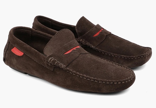 Kahverengi Süet Penny Loafer'lar