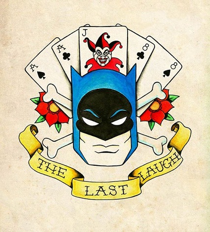 Batman ve kart dövmeleri tasarımı