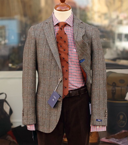 Nestruktūruoti „Tweed Blazer Men“ vyrai