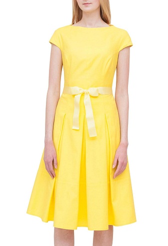 Pamuklu Sarı Elbise