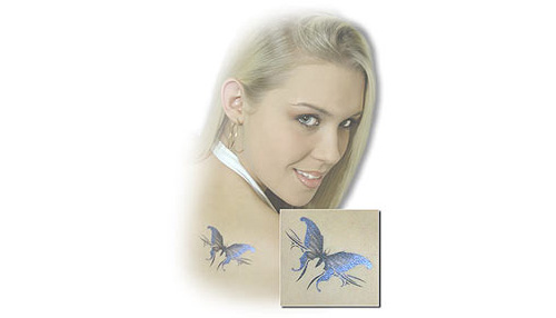 Pırıltılı Airbrush Dövme