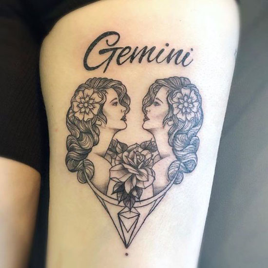 Geriausi Dvynių tatuiruočių dizainai 5