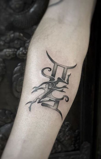 Geriausi Dvynių tatuiruočių dizainai 10