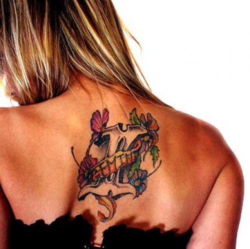 Moteriškos Dvynių nugaros tatuiruotės mergaitėms