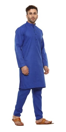 Günlük Mavi Kurta Pijama