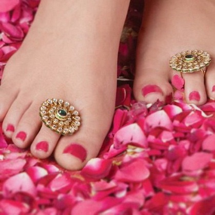 Düğün için Rajasthani Ayak Yüzükleri