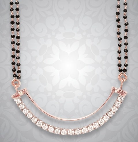 Rose Gold Kuzey Hindistan Mangalsutra