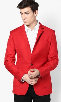 Luc Fashion Koyu Kırmızı Blazer