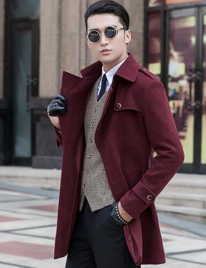 „Wine Red Blazer Men“