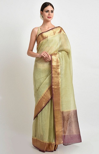 Banarasi lininiai sarees