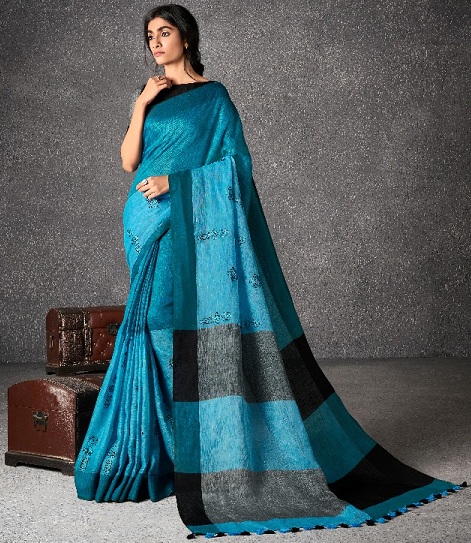 Khadi Keten Sari