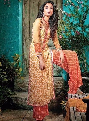 Blooming Palazzo Salwar Suit