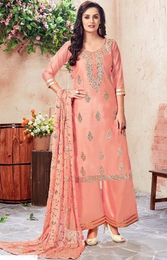 Chanderi Kameez su Palazzo