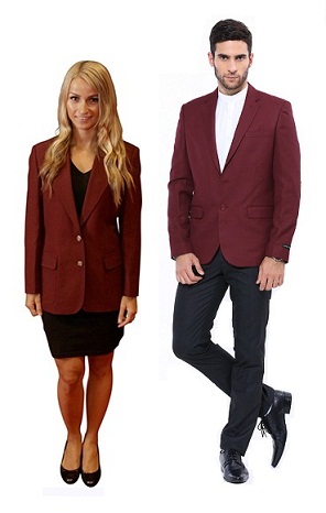 Maroon Blazers vyrams & amp; Moterys