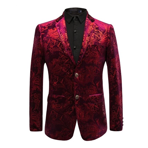 „Slim-Fit Velvet Blazer“ vyrai