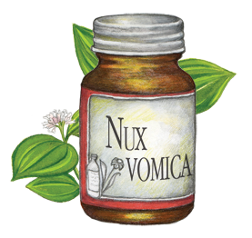 „Nux Vomica“ (homeopatinis vaistas nuo galvos skausmo)