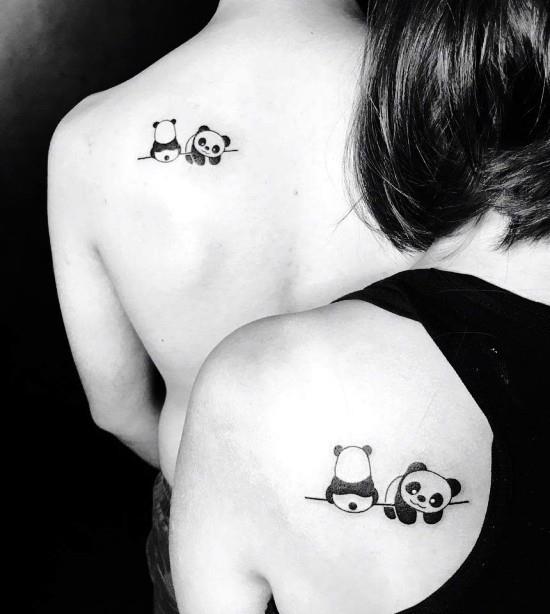 170 δημιουργικές ιδέες τατουάζ αδελφών και εμπνεύσεις αδελφός αδελφή panda
