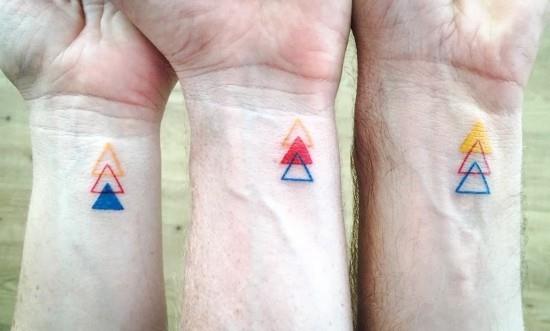 170 δημιουργικές ιδέες τατουάζ αδελφών και έμπνευση τρία τρίγωνα αδελφών