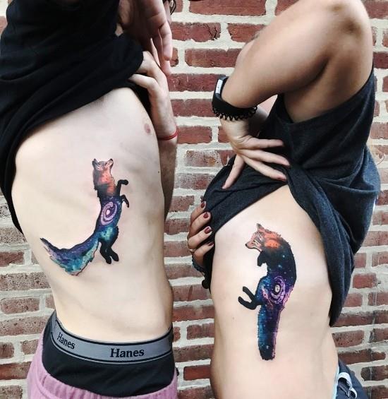 170 δημιουργικές ιδέες τατουάζ αδελφών και εμπνεύσεις fuchs πηδάνε γαλαξιακό