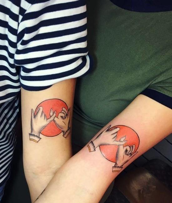 170 δημιουργικές ιδέες τατουάζ αδελφών και εμπνεύσεις μικρό δάχτυλο ορκίζονται αδελφή