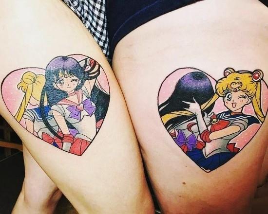 170 δημιουργικές ιδέες τατουάζ αδελφών και εμπνεύσεις ναυτικό φεγγάρι manga