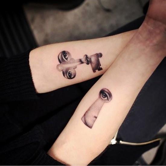 170 δημιουργικές ιδέες τατουάζ αδελφών και εμπνεύσεις κλειδί και κλείδωμα με πρόσωπα
