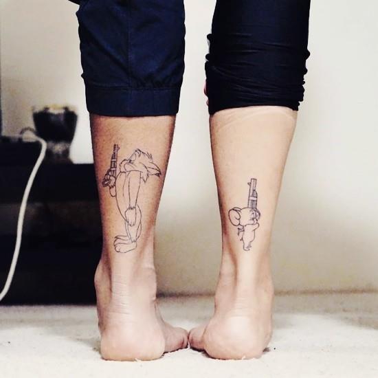 170 δημιουργικές ιδέες τατουάζ αδελφών και εμπνεύσεις Τομ και Τζέρι μισούν την αγάπη