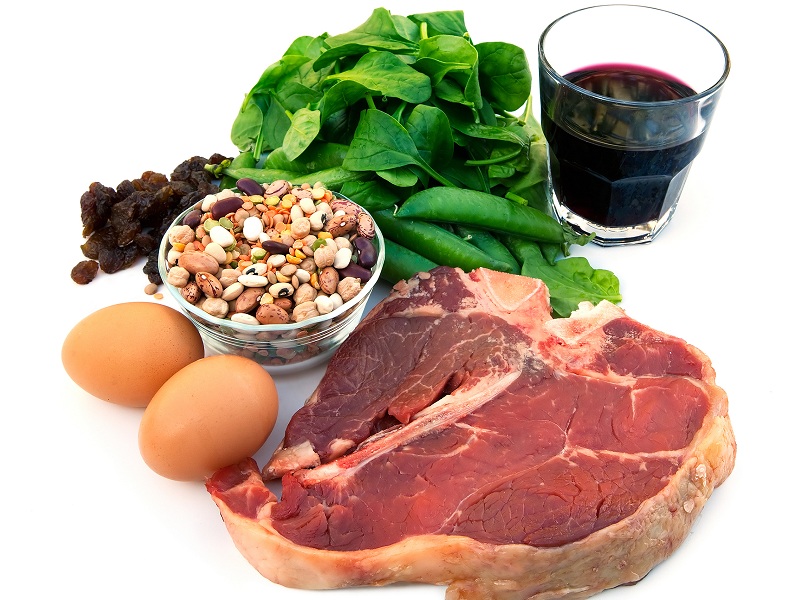 maisto produktai, kuriuose gausu hemoglobino