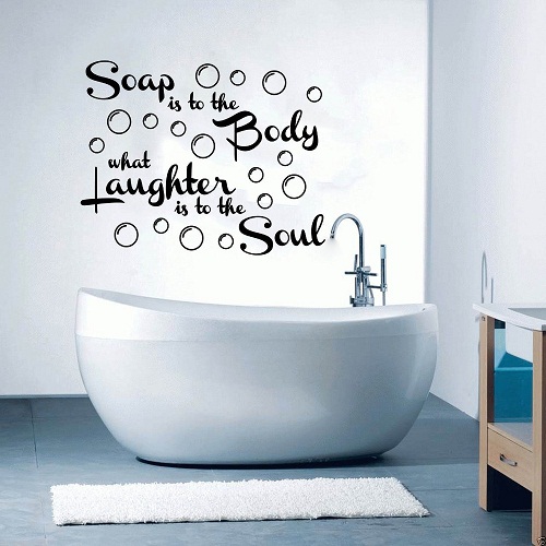 Banyo için yaratıcı eğlenceli stil dekoru