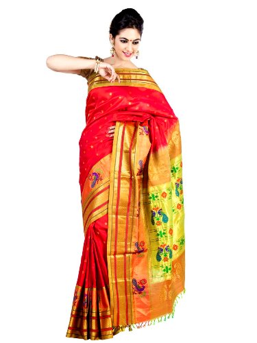 Meninė Nauvari Paithani Saree