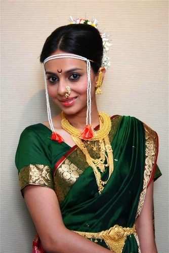 Tamil Görünümlü Nauvari Saree