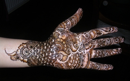 Indijos vestuvių Mehndi dizainas