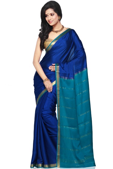 Spalvinga „Mysore Silk Saree“