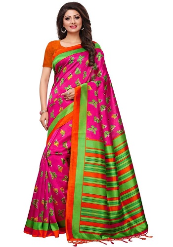 Spausdinta „Mysore Silk Sarees“