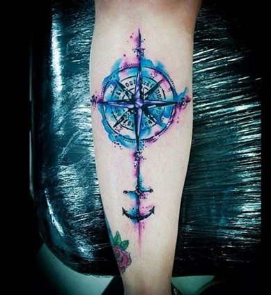 inkaro kompaso tatuiruotė