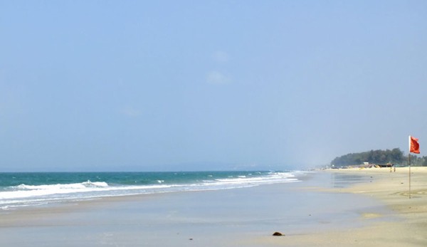 Colva paplūdimys Goa poroms